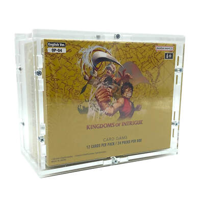 Acryl Case passend für One Piece Display Booster Box eng OP-04 Kingdom of Intrig