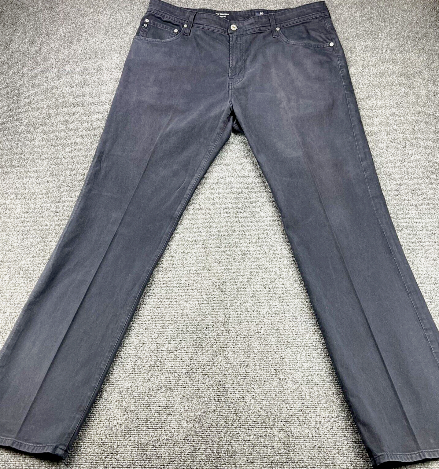 AG Adriano Goldschmied Pant Mens 38x32  Navy Blue The Graduate Tailored Leg