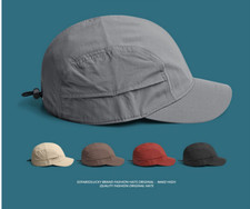 Quick-Drying Short Brim Baseball Cap Adjustable Trucker Hat Casual Sport Unisex
