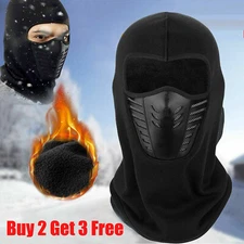 Balaclava Ski Full Face Mask Windproof Fleece Neck Warm for Winter Cold Weather