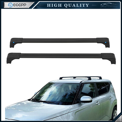 2Pcs Roof Rack Cross Bar Luggage Carrier For Kia Soul 2020-2023