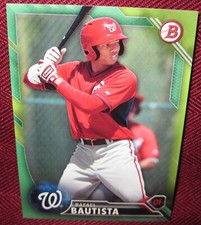 2016 BOWMAN PROSPECTS #BP49 RAFAEL BAUTISTA GREEN 57/99