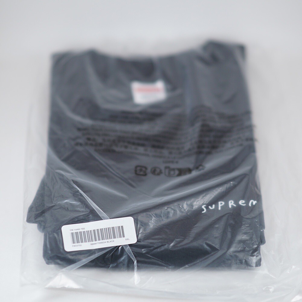 Supreme Yin Yang Tee Black Size XXL FW23 Ying FU T-Shirt