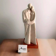Happily Ever After Claude LeClerc 15” Durastone 1978 Austin Sculpture EUC
