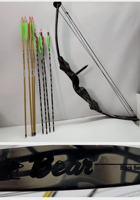 Bear, Black Bear Compound Hunting Bow, DL 30 , DW 55lbs, ACSL 36  (As Is )