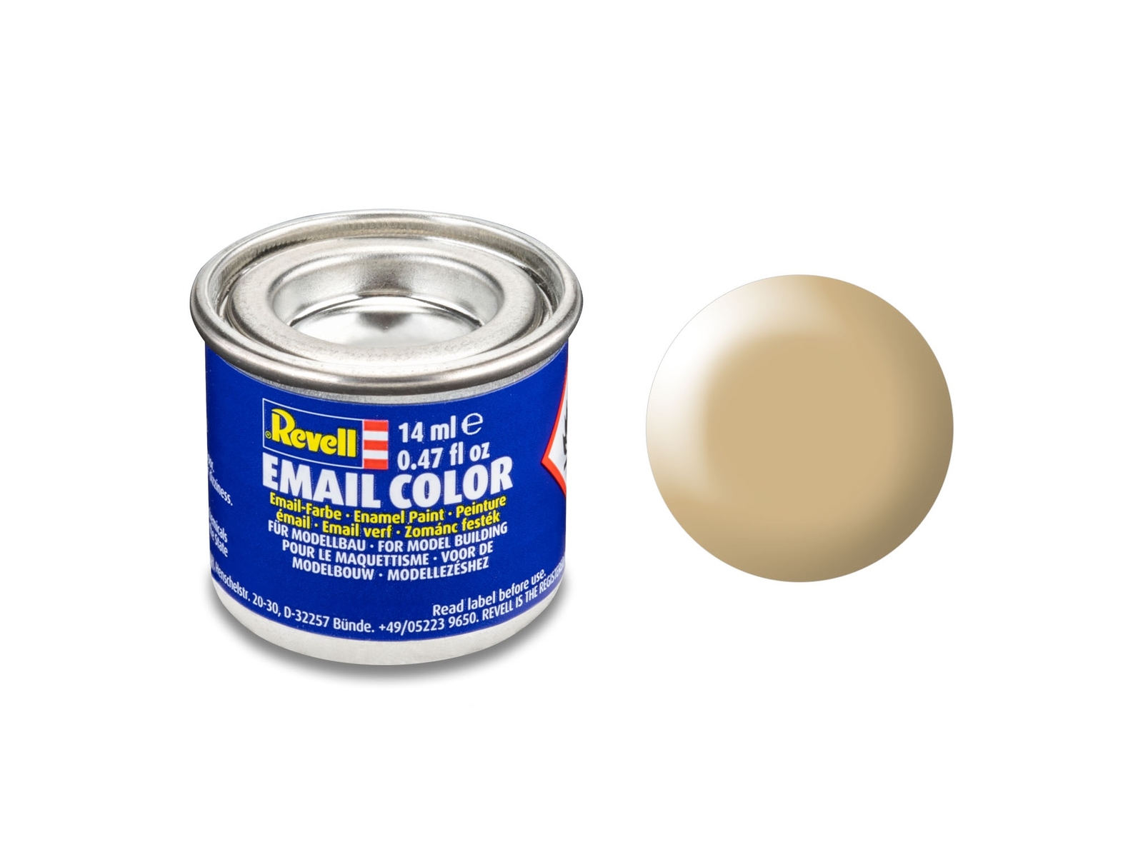 Revell 32314 No.314 Silk Matt Beige Enamel Paint 14ml Tin