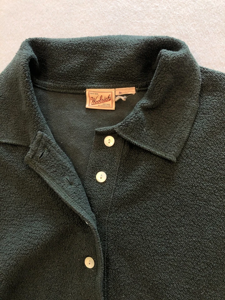 Moletom Woolrich Feminino Médio Floresta Profunda Verde Gola Lã - Imagem 2 de 4