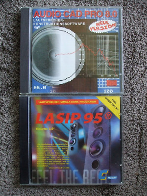 Lautsprecher Berechnungsprogramme Lasip 95 und Audio CAD Pro 8.0