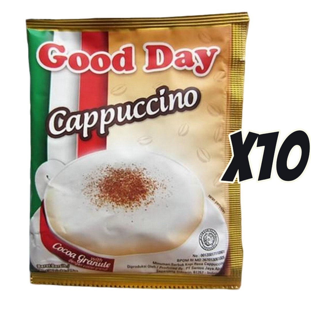 coffee Instan Good Day Cappuccino (25g) X10 Sachets | eBay