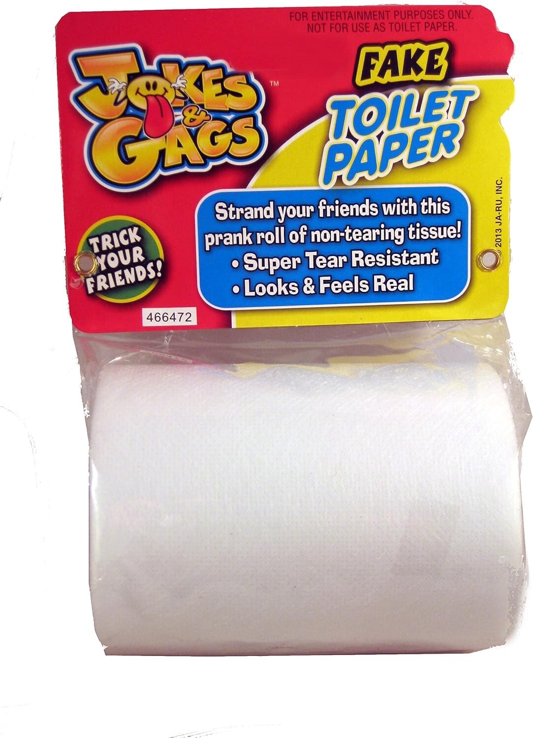 Jokes & Gags JARU prank toilet paper won't rip no tear eBay