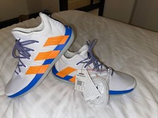 Mens Size Uk 13.5 White Blue Orange Adidas Stabil Next Gen Pri Indoor Sports
