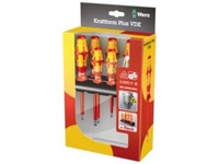 Wera VDE-1000V Elektriker Schraubendreher 160I/7 7Tlg. Rack - Satz Elektrosc...