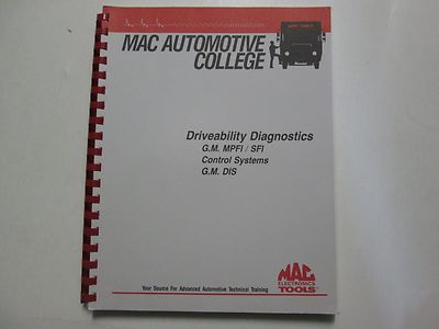 Mac Elektronische Werkzeuge Driveability Diagnose C. Mpfi / Sfi Control System