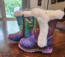 Cat  Jack Girls Purple Boots 5