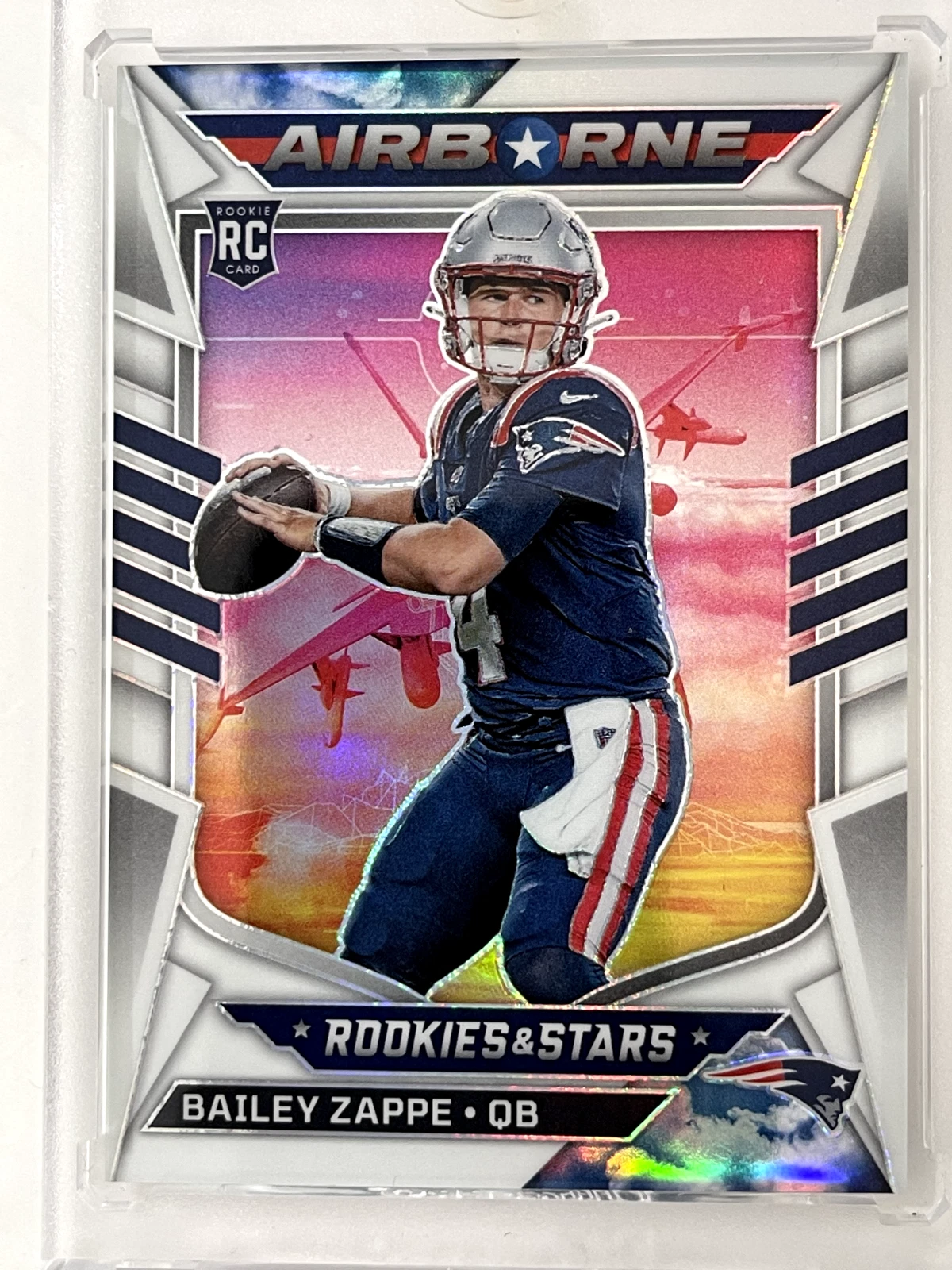 Bailey Zappe Panini Rookies & Stars Airborne #AI22 White