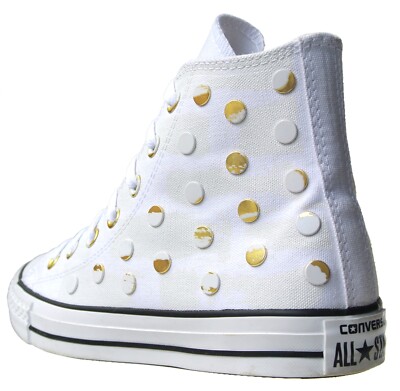 Converse EU 39 UK Chucks Weiß Chuck Taylor All Star Nieten Metal