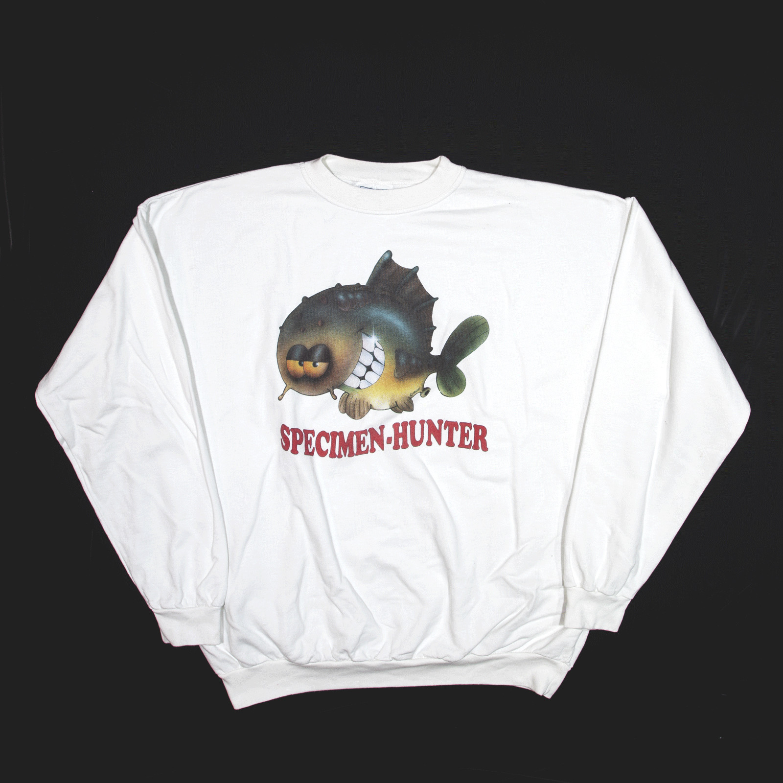 NEW LOOK Hombres Espécimen-Cazador Peces Sudadera Blanca XL