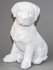 Unpainted Labrador Garden Sculpture Pet Memorial Statue Unique Funeral Keepsake