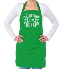 Scooting Is My Therapy - Unisex Adult Apron - Scooter Scoot Bike E Push