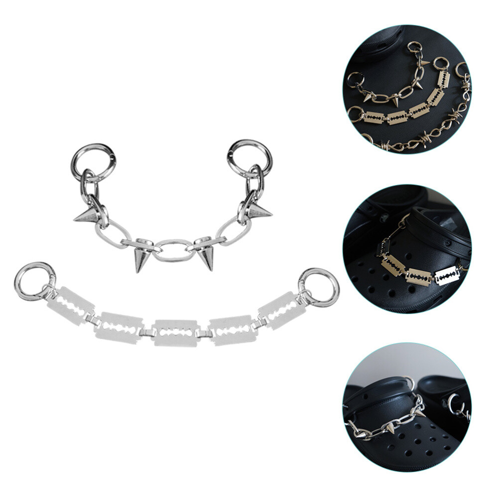 APL 2 Pezzi Lacci per Scarpe da Ginnastica Magica Catena per Scarpe Decorazione Fai da Te