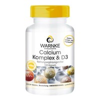 Calcium Komplex & D3 100 Kapseln-Ohne Magnesiumstearat| Warnke Vitalstoffe
