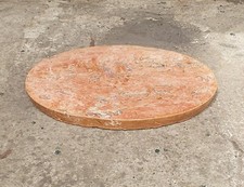 BASE MARMO 47 X 33 X 3 LASTRA MARMO OVALE MATTONELLA MARMO PORTAVASO KG.8