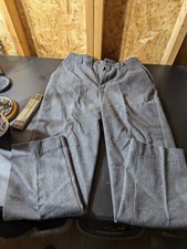 GAP Womens Light Grey Wool Blend Cuffed Dress Pants Size 12 Lined Career