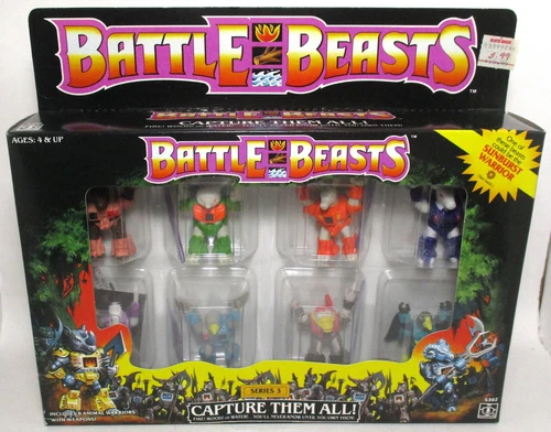1987 BATTLE BEASTS - 8 PACK - SERIES 3 Figures Hasbro #65-72 Sun Brand NEW *Read