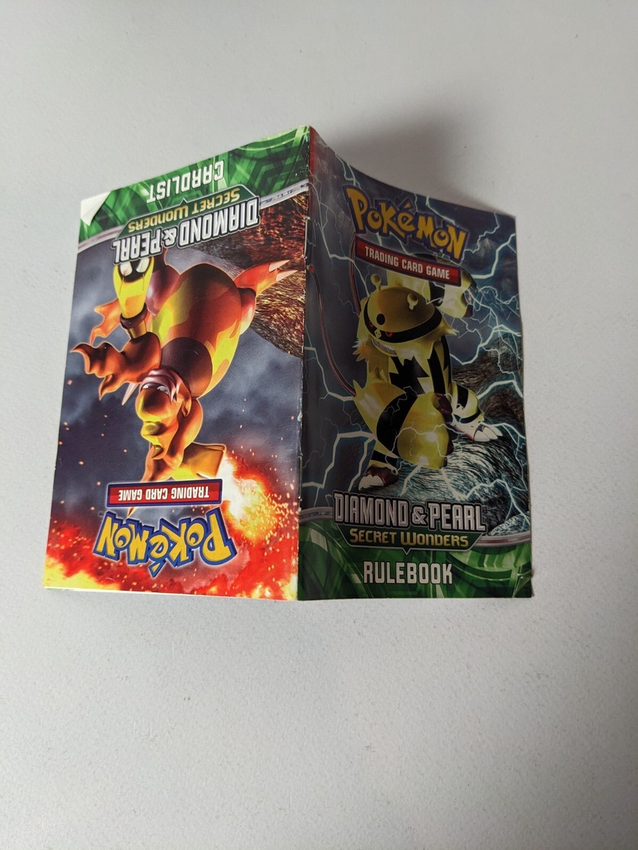 Pokemon Diamond & Pearl Secret Wonders Official Rulebook/ Cardlist --  Authentic | eBay