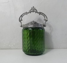 ancien seau à biscuits en verre