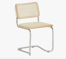 KADEN Schwingstuhl - 2er Set, Freischwinger, Buche Natur, Wiener Geflecht