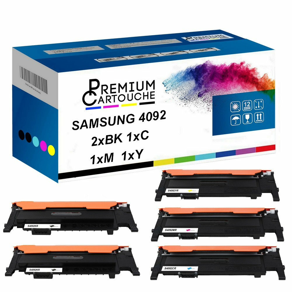 Toner CLT-4092S pack 5 cartouches pour imprimer les dossiers professionnels et devis à la maison