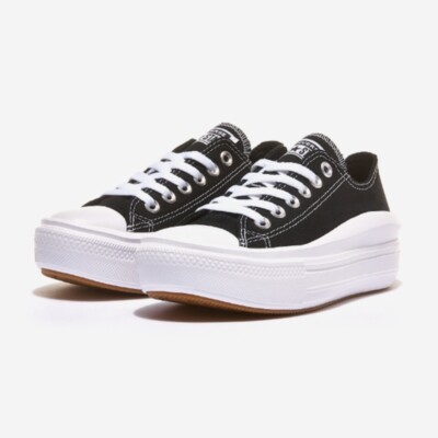 New Womens CONVERSE CHUCK TAYLOR ALL STAR MOVE BLACK 570256C US W