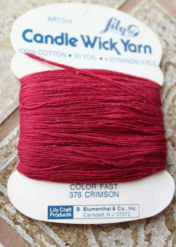 12 Skeins Spools Lot Candle Wicking Wick Yarn Cross Stitch CSO Cotton 3 ply - Picture 3 of 17