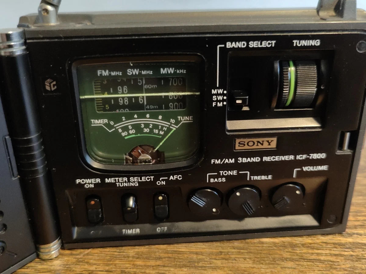 Sony ICF-7800 Vintage AM/FM-Radio 1970er Jahre – FM Funktioniert