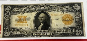 BEAUTIFUL 1922 $20 GOLD NOTE! 