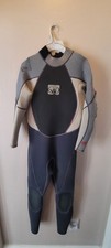 Body Glove Men's Full Wetsuit Size LS XRC Back Zip Black Gray Surf Dive