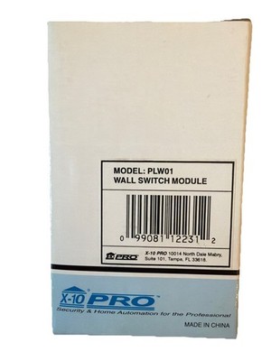 X10 Pro PLW01 Soft Start Dimmable Wall Switch Module White NEW Incandescent 500W