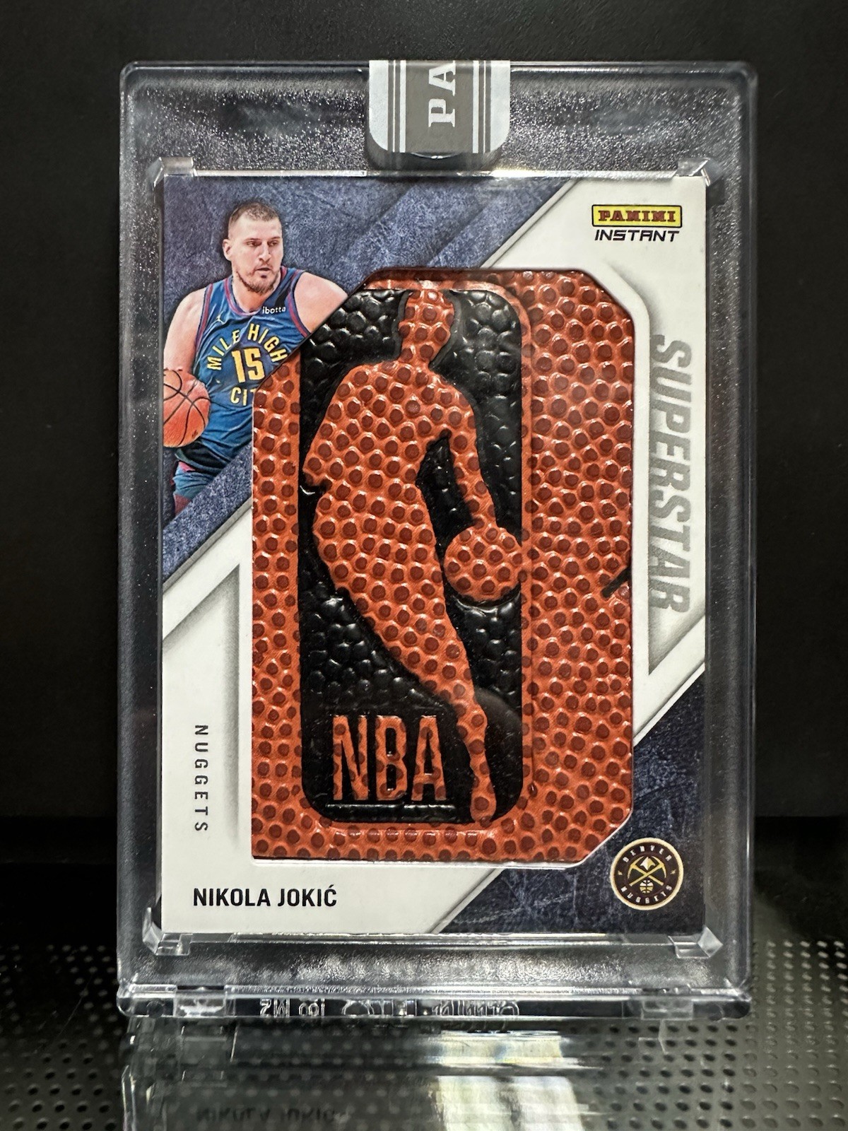 Nikola Jokic 2024-25 Panini NBA Superstar Logos Logoman Ball Patch 1/1