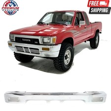Front Bumper Face Bar Chrome Steel For 1989-1991 Toyota Pickup 90-91 4runner 4wd Front Bumper Face Bar Chrome Steel For 1989-1991 Toyota Pickup 90-91 4runner 4wd