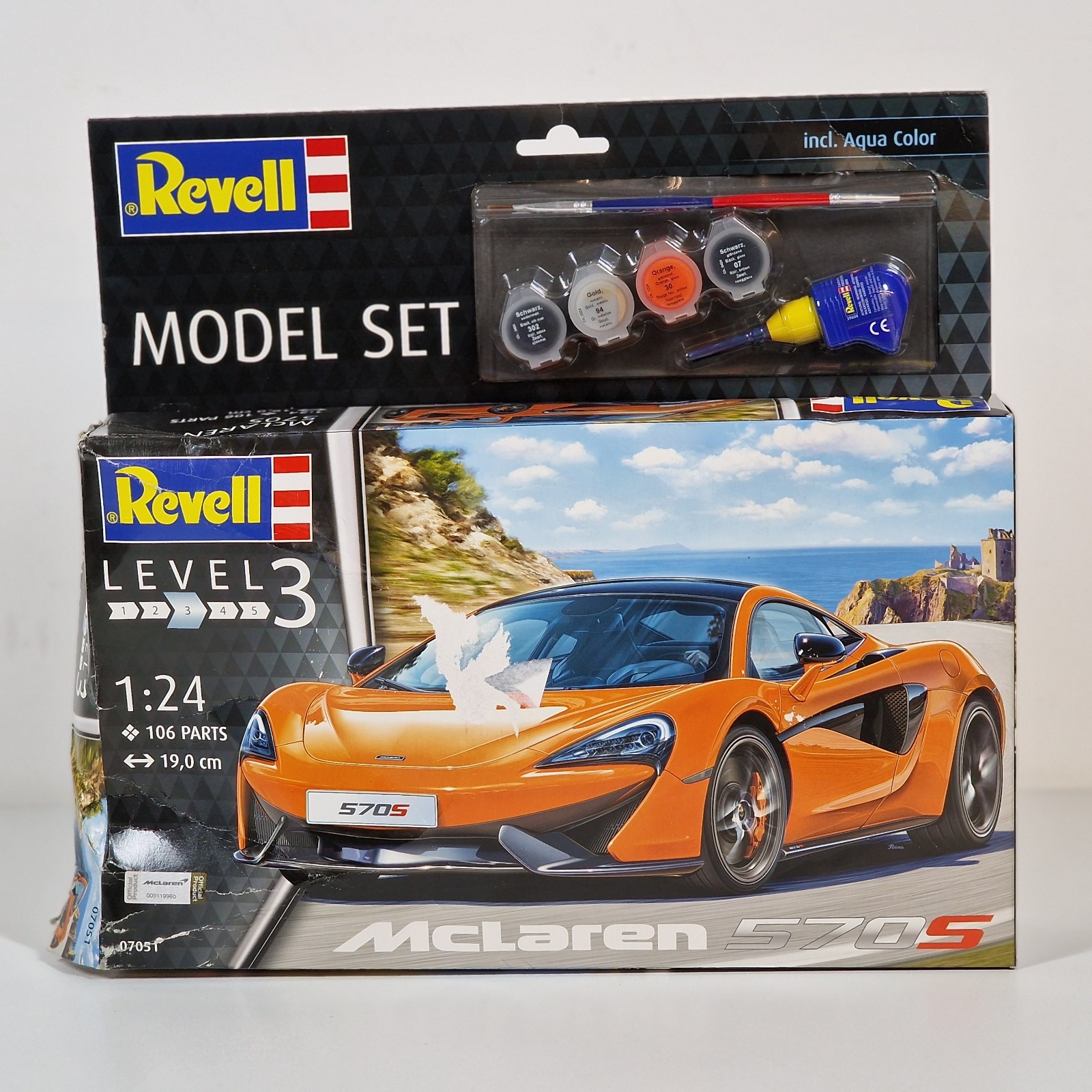 Revell 67051 McLaren 570S Automodell Bausatz 1:24 Modellauto Set B-WARE LESEN!