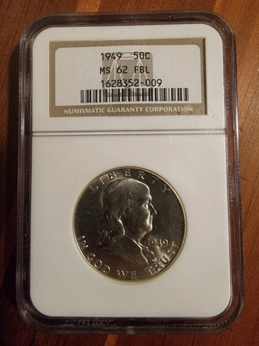 1949 Franklin NGC MS62 FBL half dollar