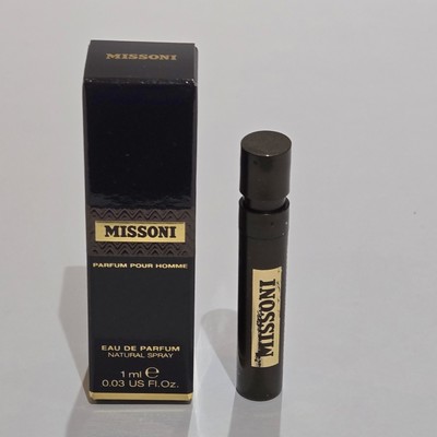 Missoni Parfum Pour Homme Eau De Parfum EDP Sample Spray Vial 0.03 oz/1 ml