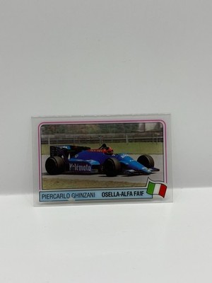 1984 Panini Grand Prix F1 Piercarlo Ghinzani Osella-Alfa Scratch N' Play Acetate