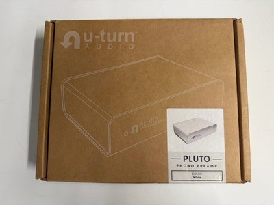 NEW U-TURN AUDIO PLUTO PHONO PREAMP 200, White, w/ AC Adapter, Audio Cable