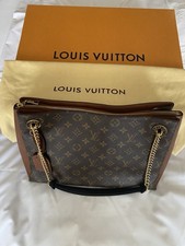 Louis Vuitton Surene Shoulder Bag BB Brown Leather.  Genuine Authentic With Box