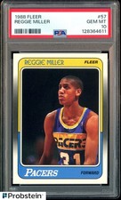 1988-89 Fleer Basketball #57 Reggie Miller Pacers RC Rookie HOF PSA 10 GEM MINT