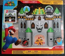 *FREE SHIP* BOWSER'S CASTLE DELUXE Super Mario World of Nintendo Jakks Pacific