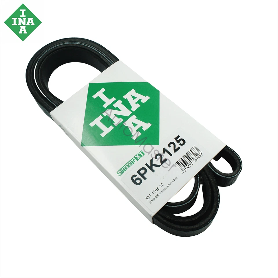 6PK2125 INA 12561088 Serpentine Belt for Chevrolet Camaro 3.6L V6 2010–2015 OEM Foto 3 de 4