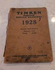 DE COLECCIÓN 1928 TIMKEN RODAMIENTO CÓNICO APLICACIONES LIBRO COCHE CAMIÓN AUTOBÚS